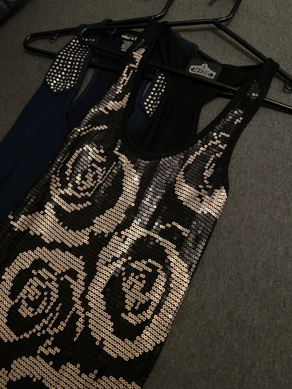 Long Tank Tops - Navy & Black